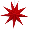 Звезда 30 см девятиконечная красный