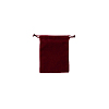 Мешочек велюровый 7х9 см, бордовый