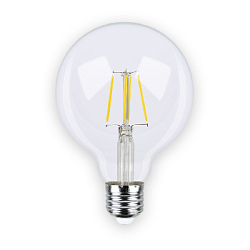 Лампа филаментная G95 E27 W4 K2200