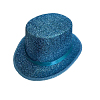 Шляпа Цилиндр с блеском, синий