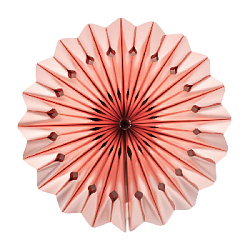 Снежинка фольгированная 40 см розовое золото